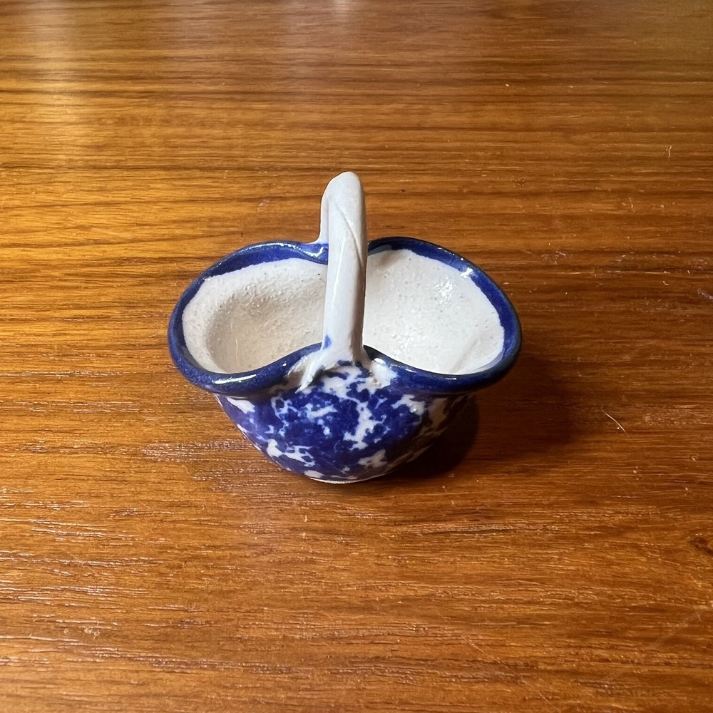 Vintage‎ Miniature Stoneware Salt Glaze Pottery Cottagecore Trinket